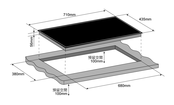 AK-HICS10_嵌入式/ 座枱式電磁+電陶爐二合一煮食爐